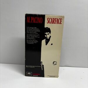 Scarface VHS 1990 MCA Home Video 2-Tape Set Al Pacino Brian De Palma 80047